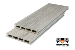Террасная доска Bamberg Square 3D Natural, Karelian Birch — Black Deck