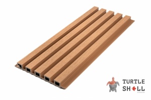 Реечная панель ДПК Narrow Lines, Siberian Pine (желтая)